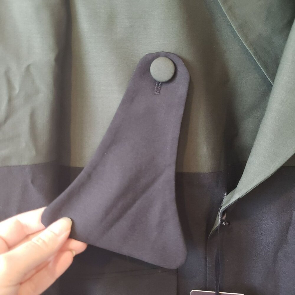 NEW Grogo Black Dark Green Wool Double Breasted Mens Suit Jacket EU 46 - Picture 4 of 15